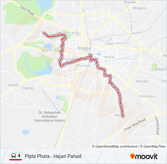 4 bus Line Map