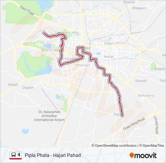 4 bus Line Map