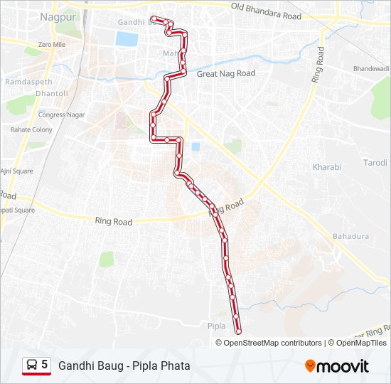 5 bus Line Map