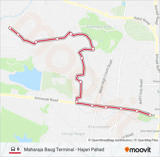 6 Bus Line Map