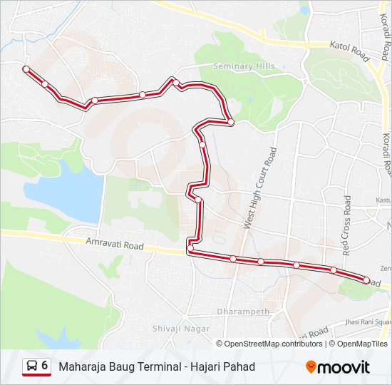 6 Bus Line Map