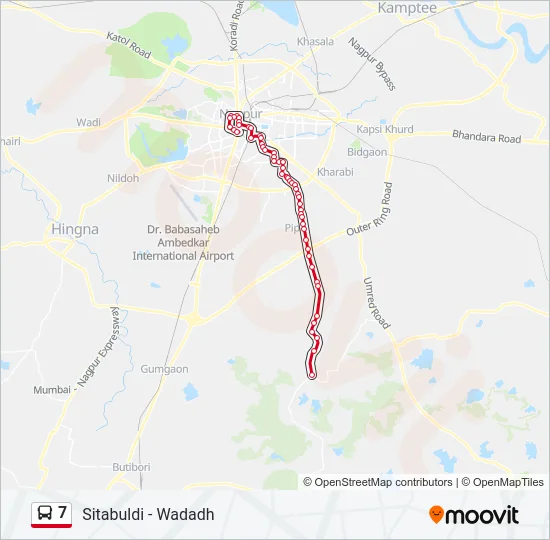 7 Bus Line Map
