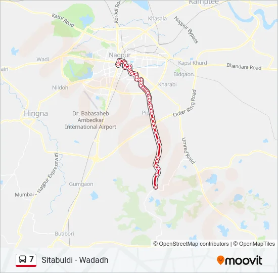 7 Bus Line Map