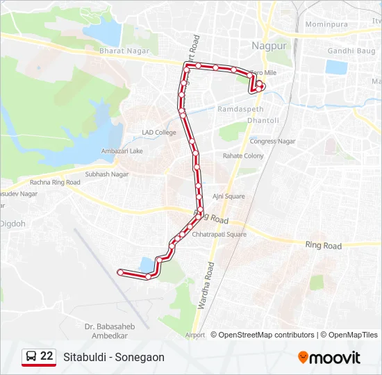 22 Bus Line Map