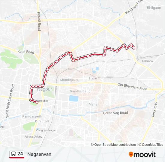 24 Bus Line Map
