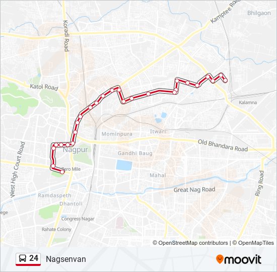 24 bus Line Map