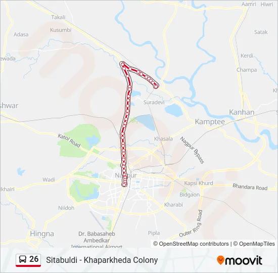 26 Bus Line Map