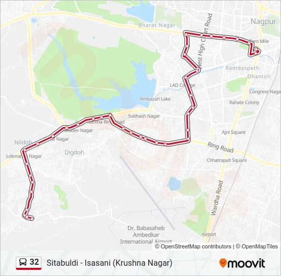 32 Bus Line Map