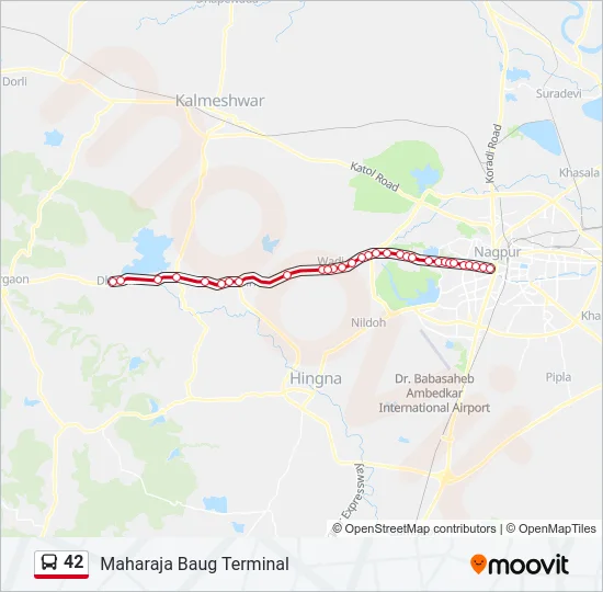 42 Bus Line Map