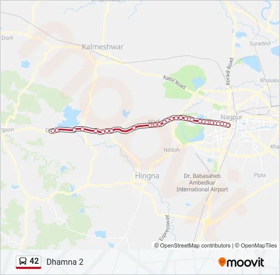 42 Bus Line Map