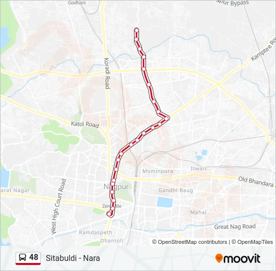 48 Bus Line Map