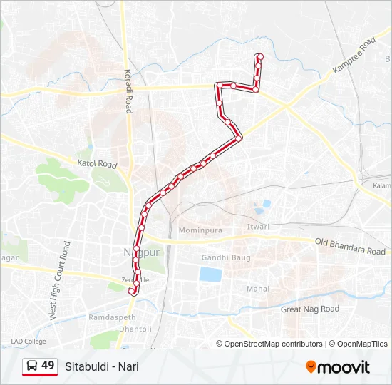 49 Bus Line Map