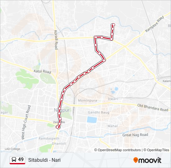 49 bus Line Map