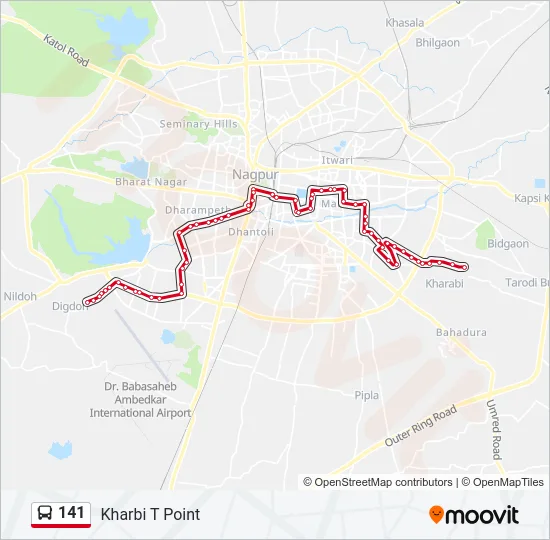 141 Bus Line Map