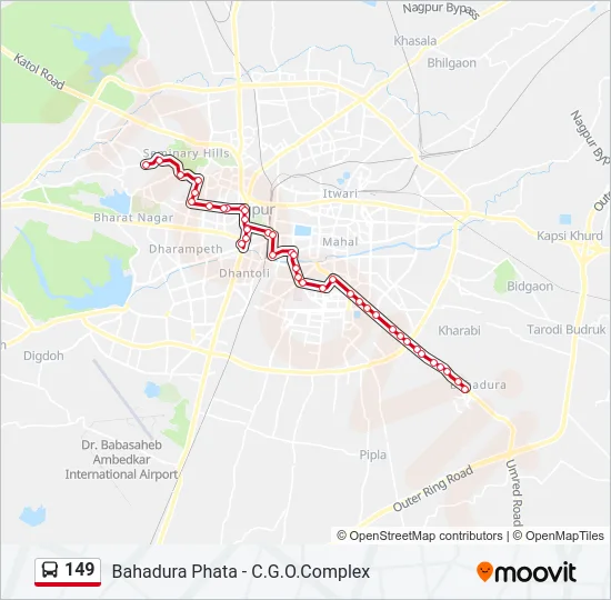149 Bus Line Map