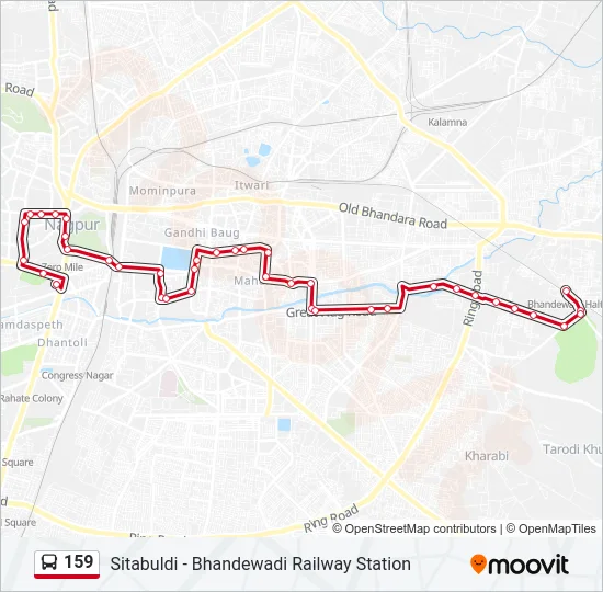159 Bus Line Map