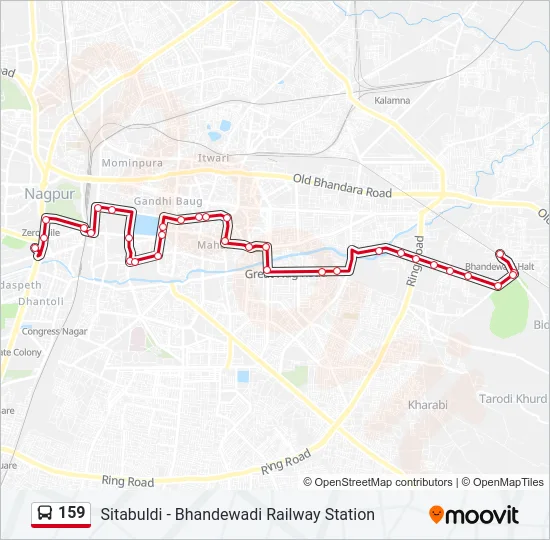 159 Bus Line Map