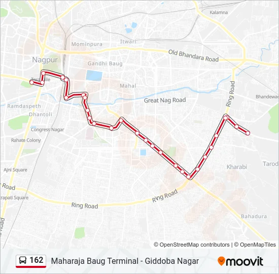 162 Bus Line Map