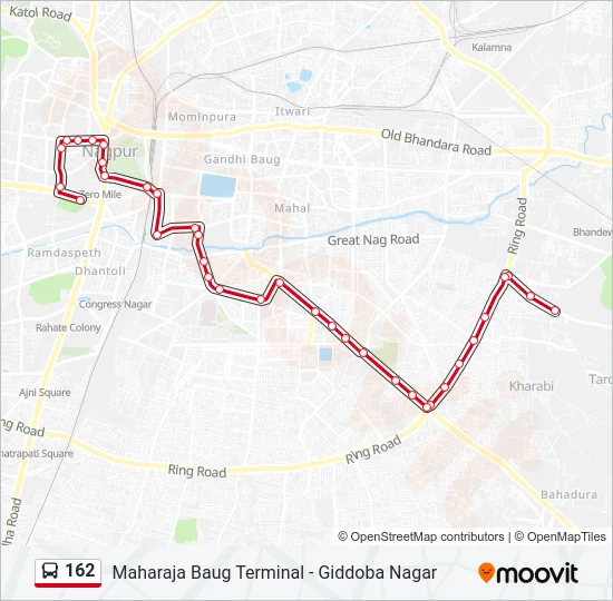 162 Bus Line Map