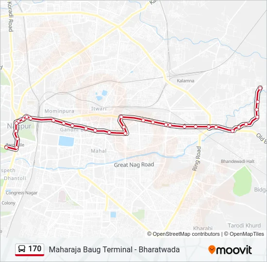 170 Bus Line Map