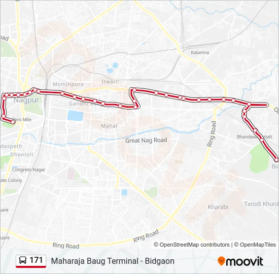 171 Bus Line Map