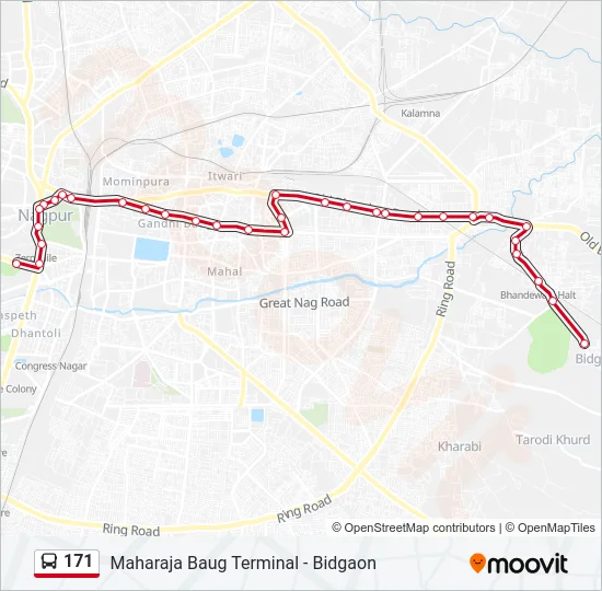 171 Bus Line Map