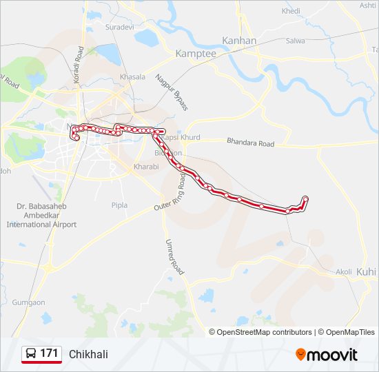 171 bus Line Map