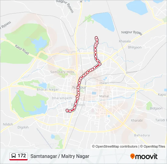 172 Bus Line Map