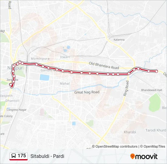 175 Bus Line Map