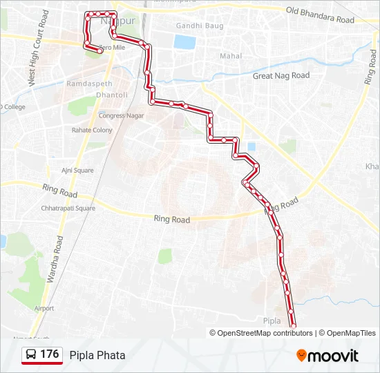 176 Bus Line Map
