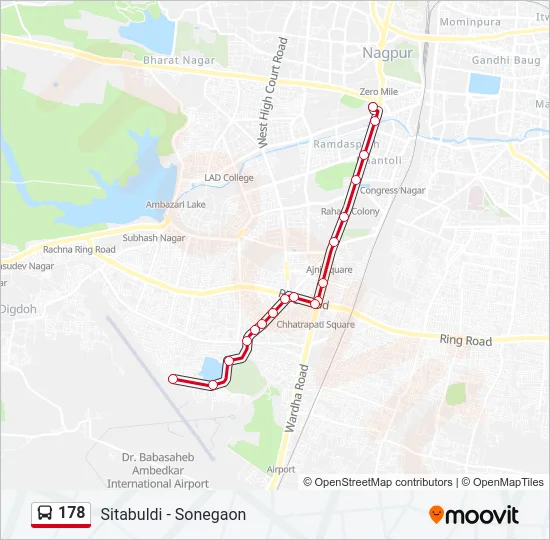 178 Bus Line Map