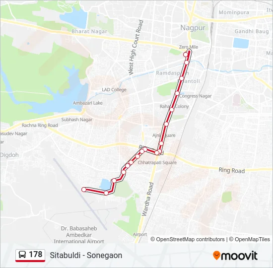 178 Bus Line Map