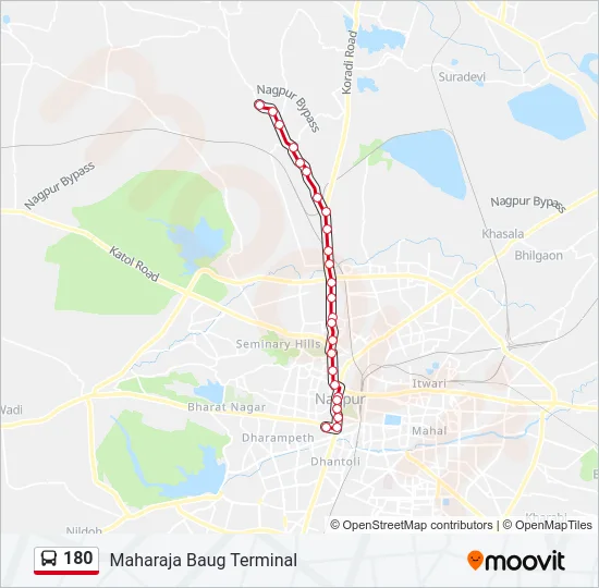 180 Bus Line Map