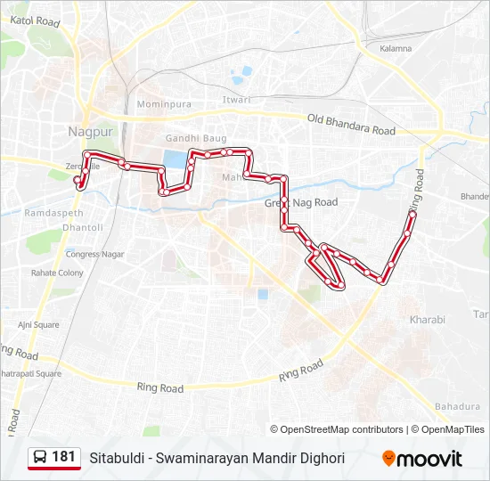 181 Bus Line Map