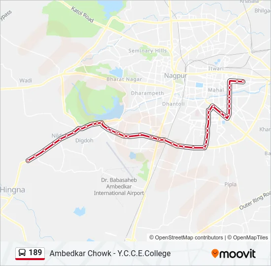 189 Bus Line Map