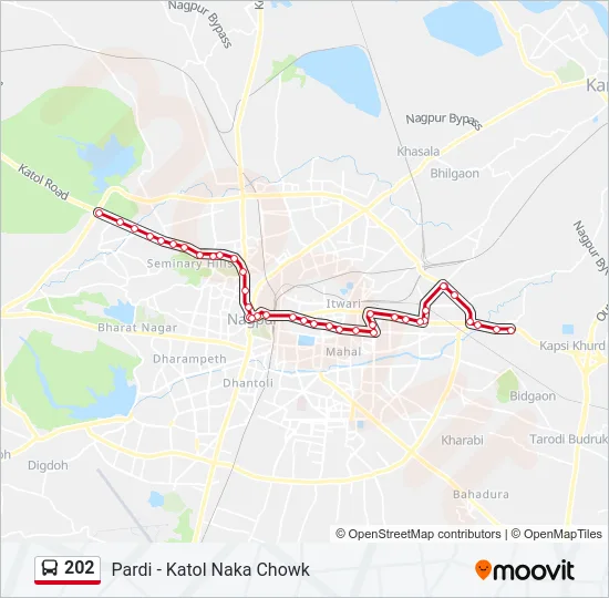 202 Bus Line Map