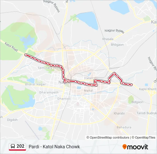 202 Bus Line Map