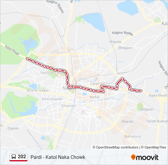 202 bus Line Map