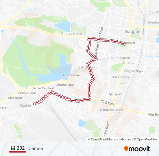 202 Bus Line Map