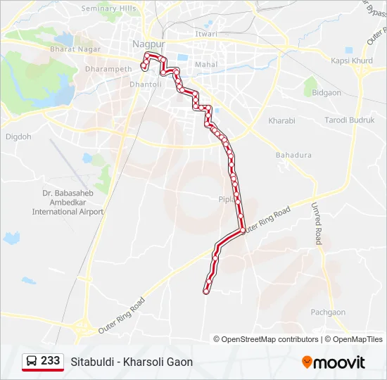 233 Bus Line Map