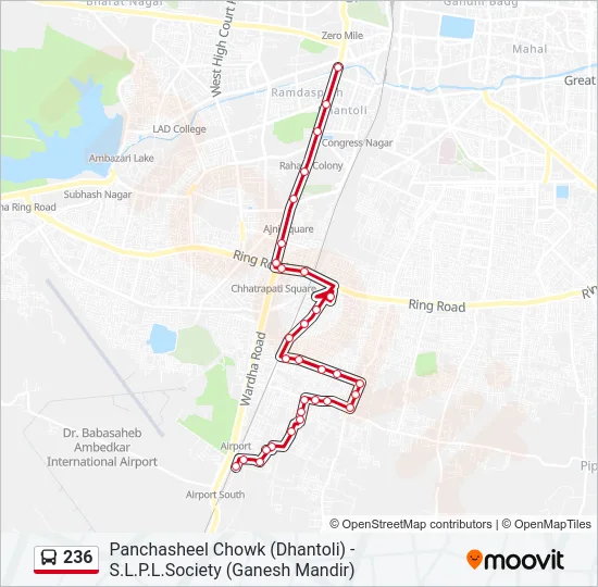 236 Bus Line Map