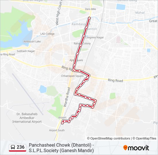 236 bus Line Map