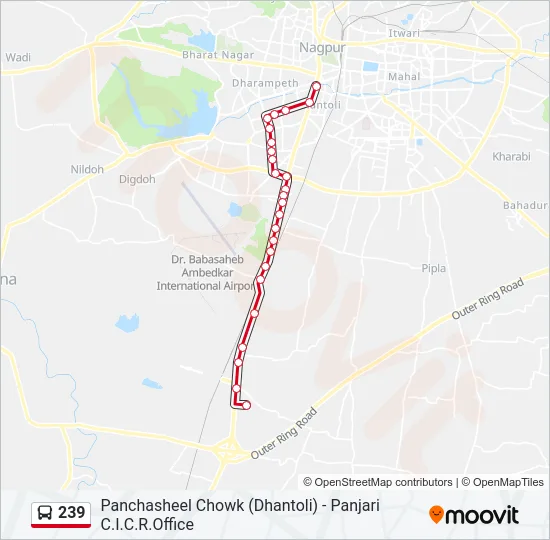 239 Bus Line Map