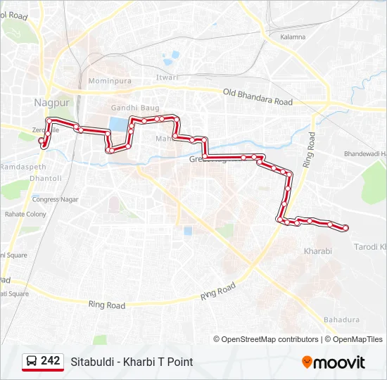 242 Bus Line Map