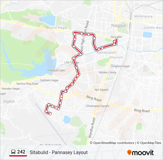 242 Bus Line Map