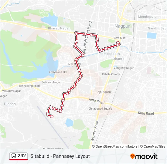 242 Bus Line Map
