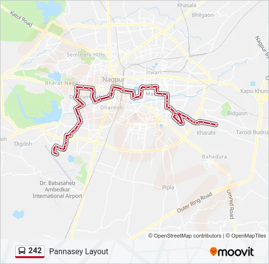 242 Bus Line Map