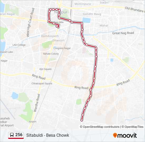 256 bus Line Map