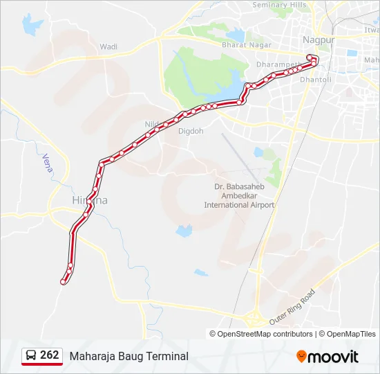 262 Bus Line Map