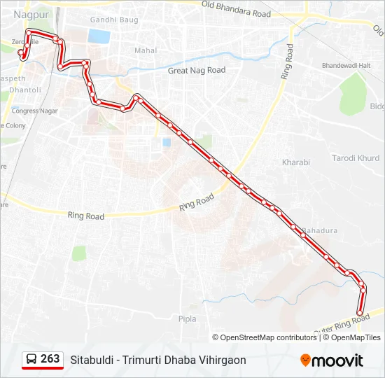 263 Bus Line Map